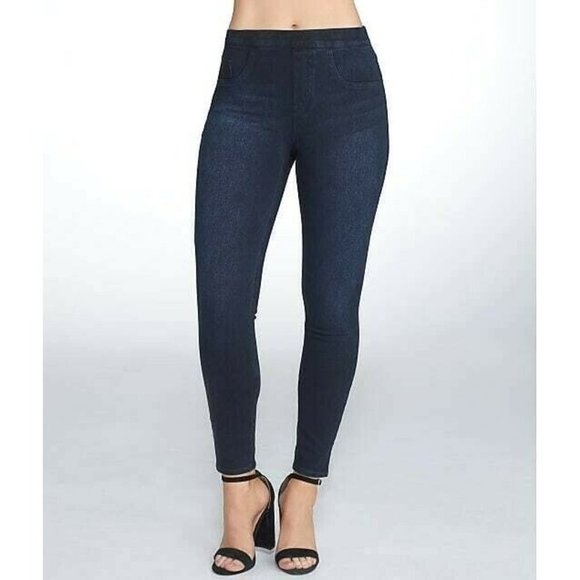 SPANX Denim - SPANX Jean-ish Ankle Leggings High Rise Dark Wash